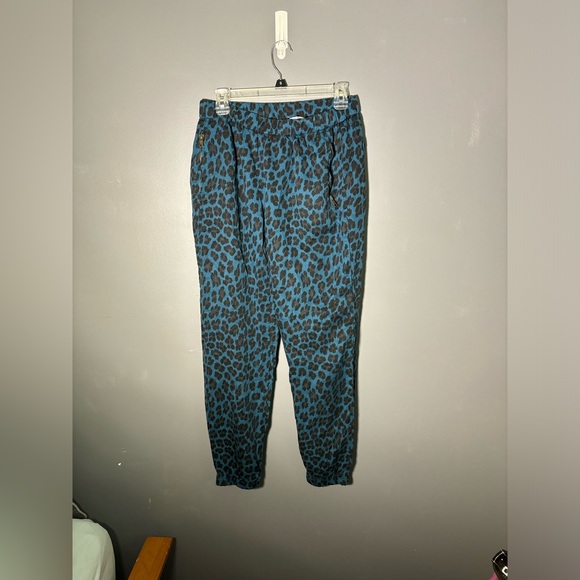 Young Fabulous & Broke Martino Leopard Print Joggers Womens Size Medium - Picture 2 of 5
